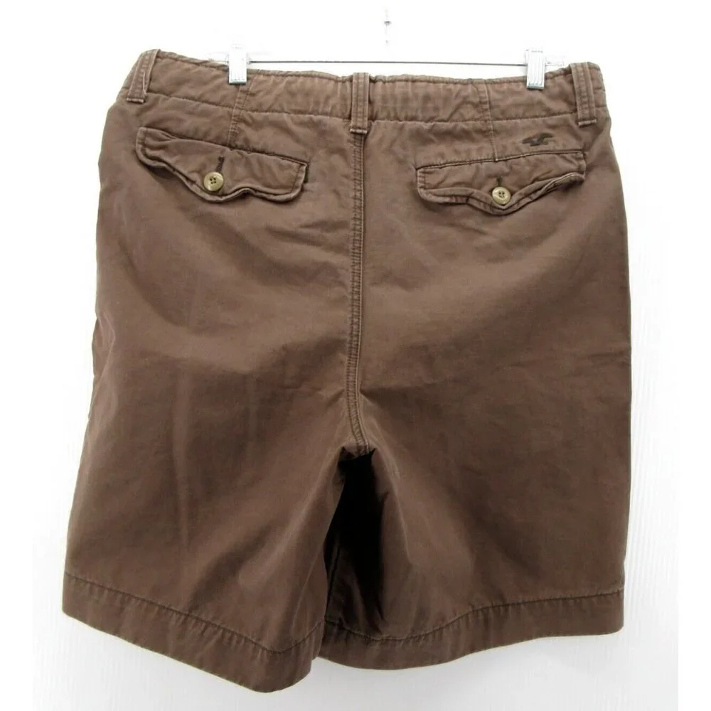VINTAGE Hollister Shorts 34 Chino Khakis Button Fly Surfer Y2K Baggy *